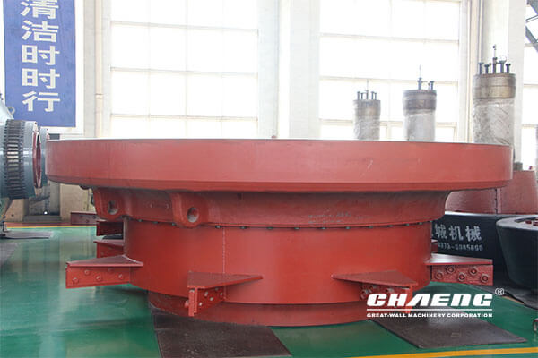 grinding table for vertical roller mill