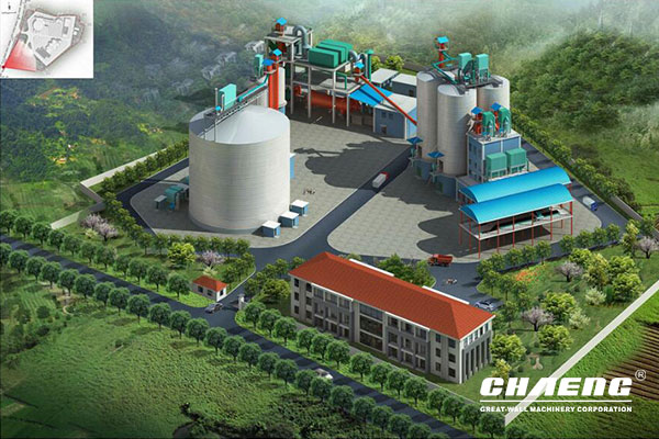 Is the cement production line the same as the cement grinding station?