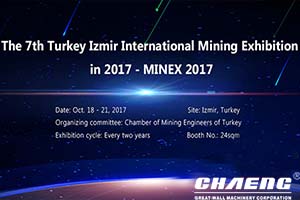 The 7th Turkey Izmir International Mining Exhibition in 2017 - MINEX 2017